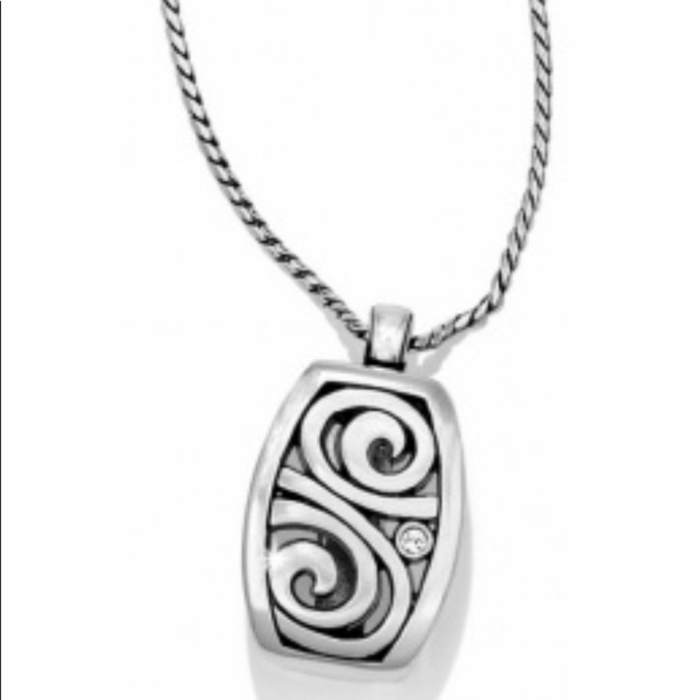 Brighton London Groove Badge Clip Necklace